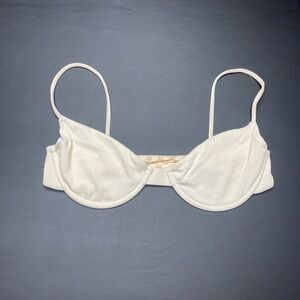 Mai Underwear(Mai you are beautiful) off white ribbed bikini set